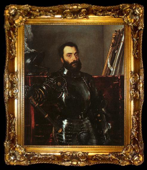 framed   Titian Portrait of Francesco Maria della Rovere, ta009-2